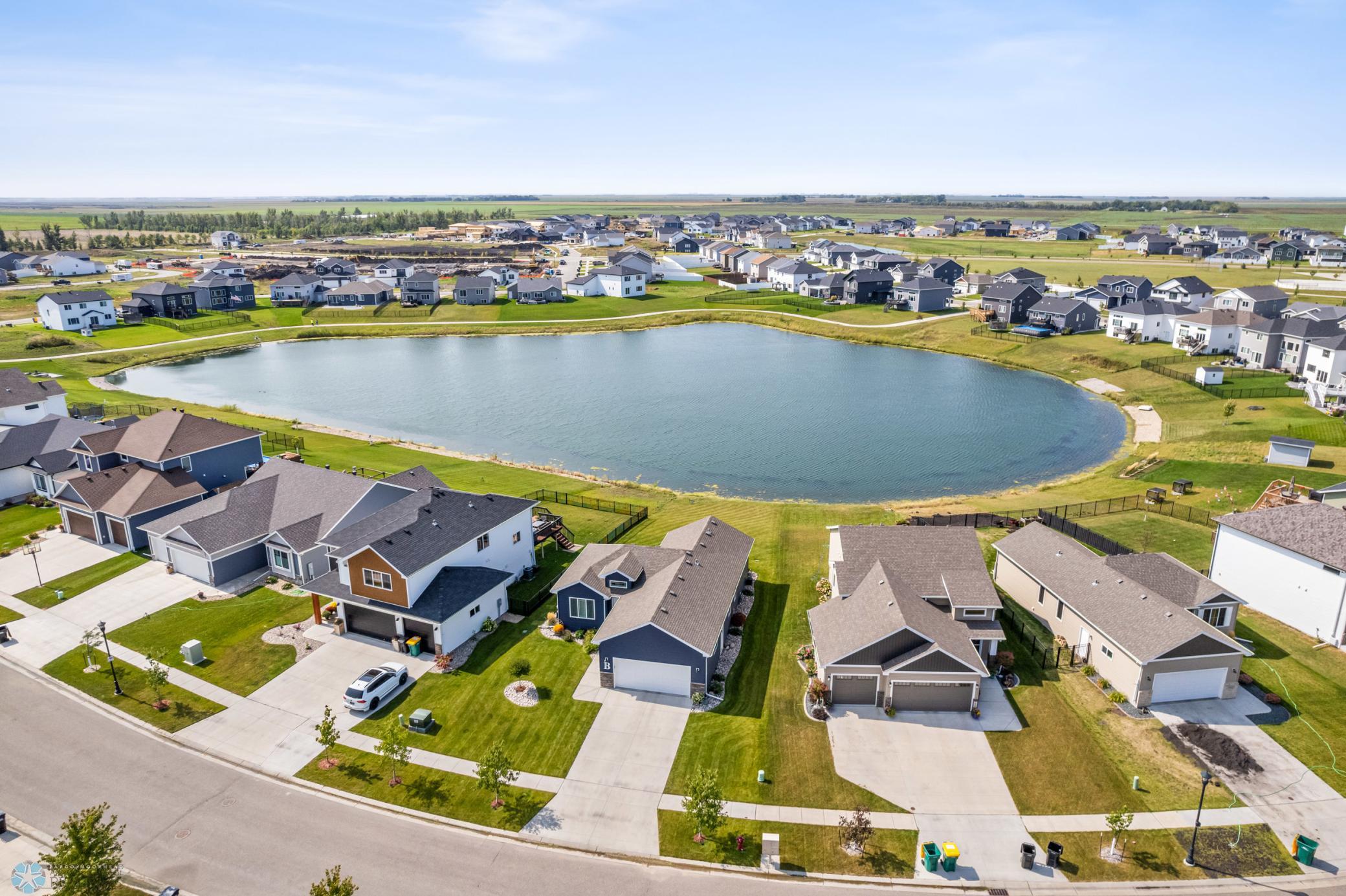 Aerial View to Pond