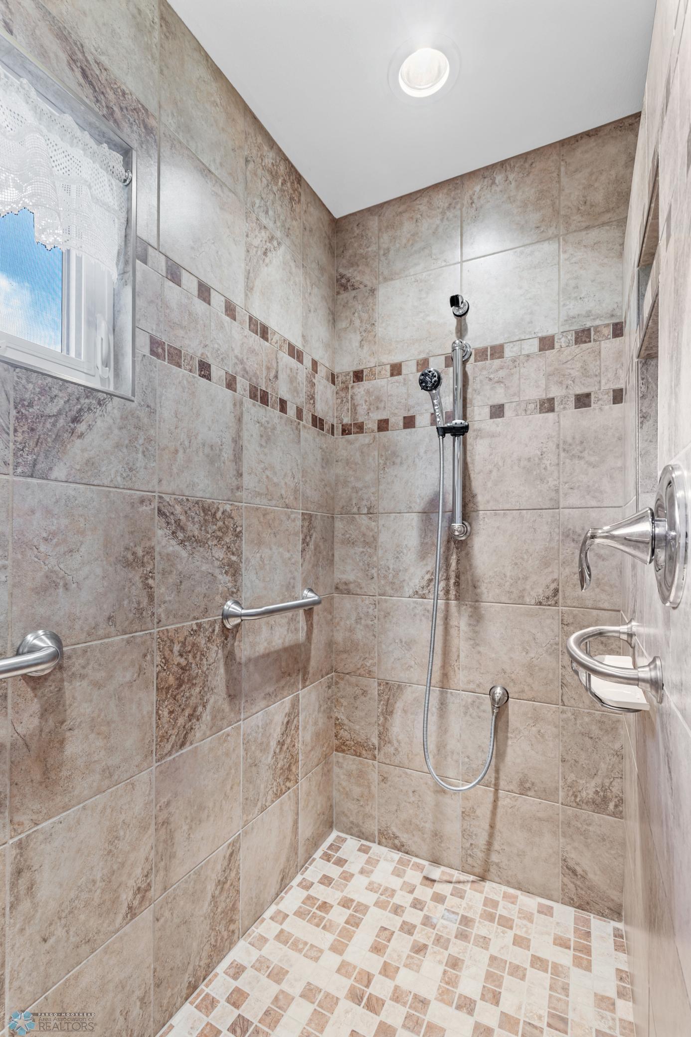Walk-In Tiled Shower