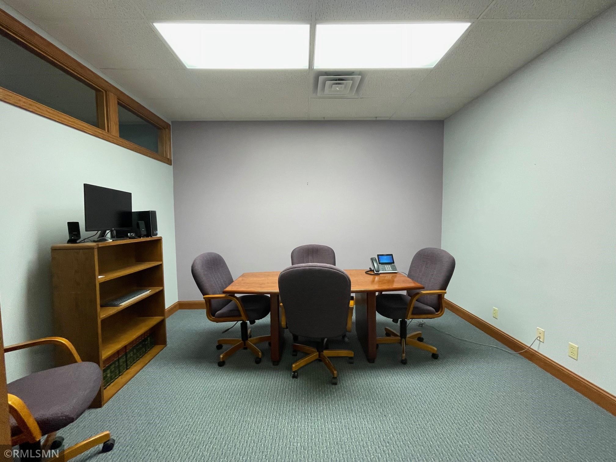 Second Office with solid oak double doors.