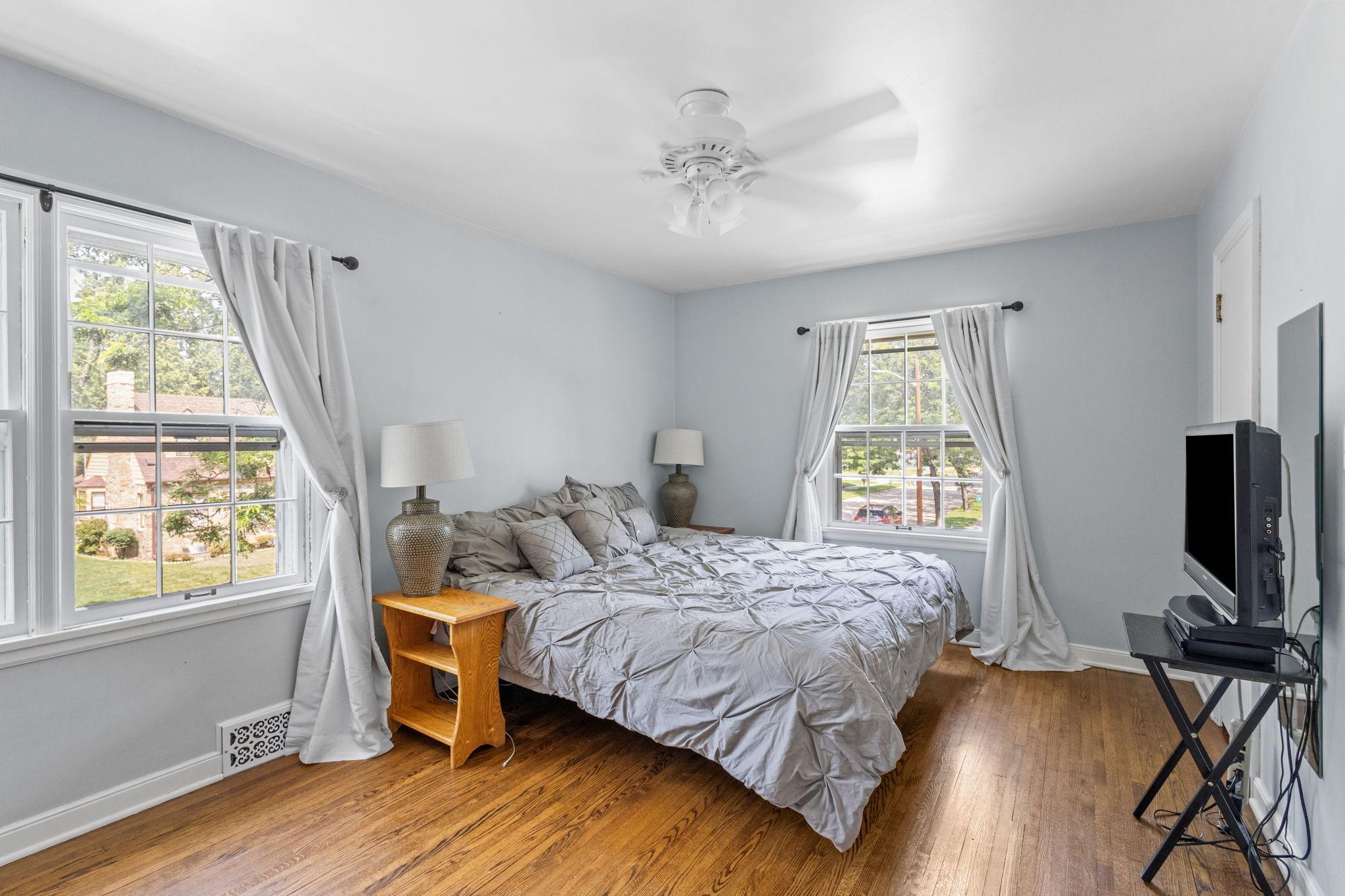 Upstairs, you'll find three generously sized bedrooms