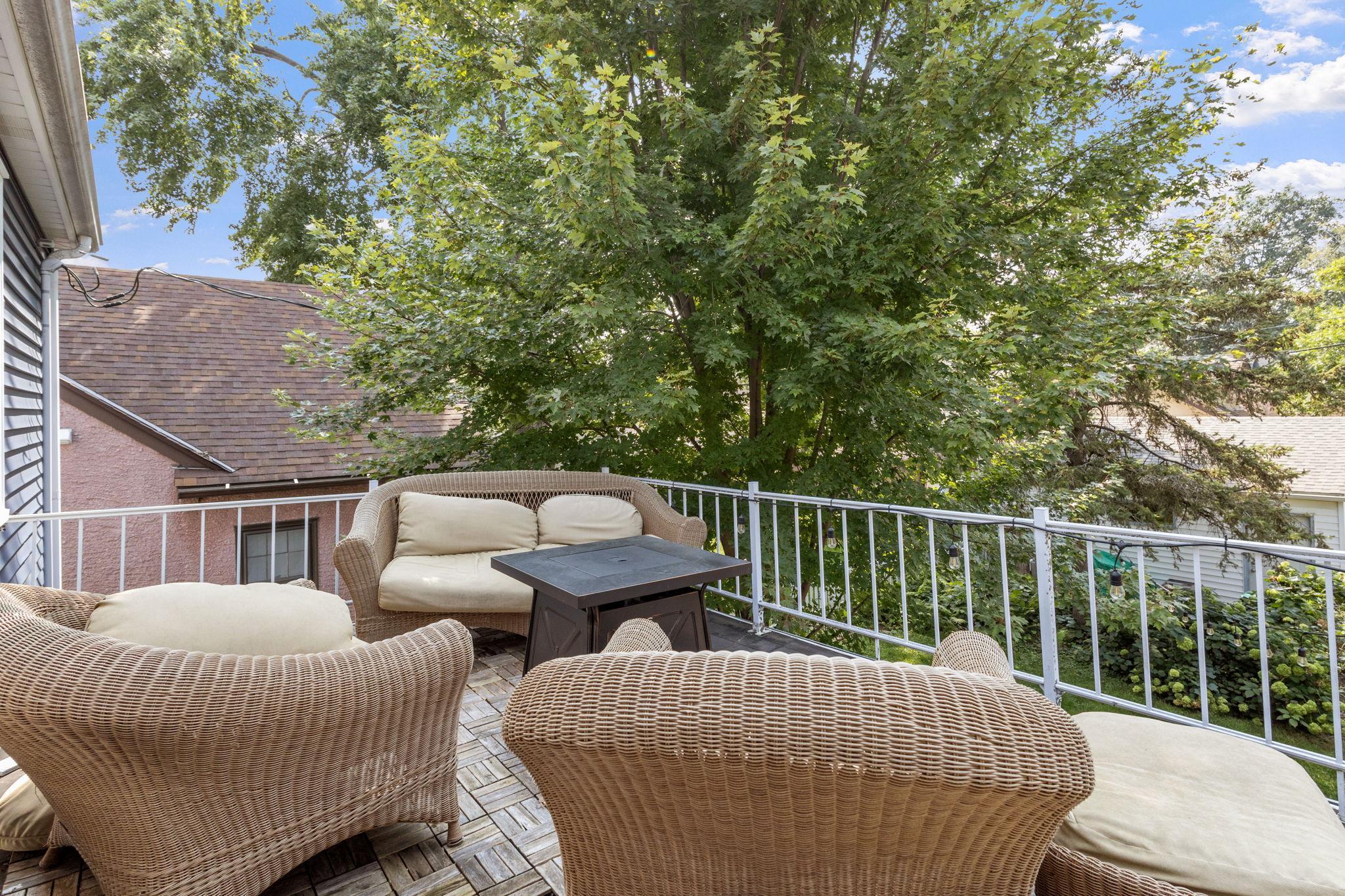 Enjoy your morning coffee on your deck!