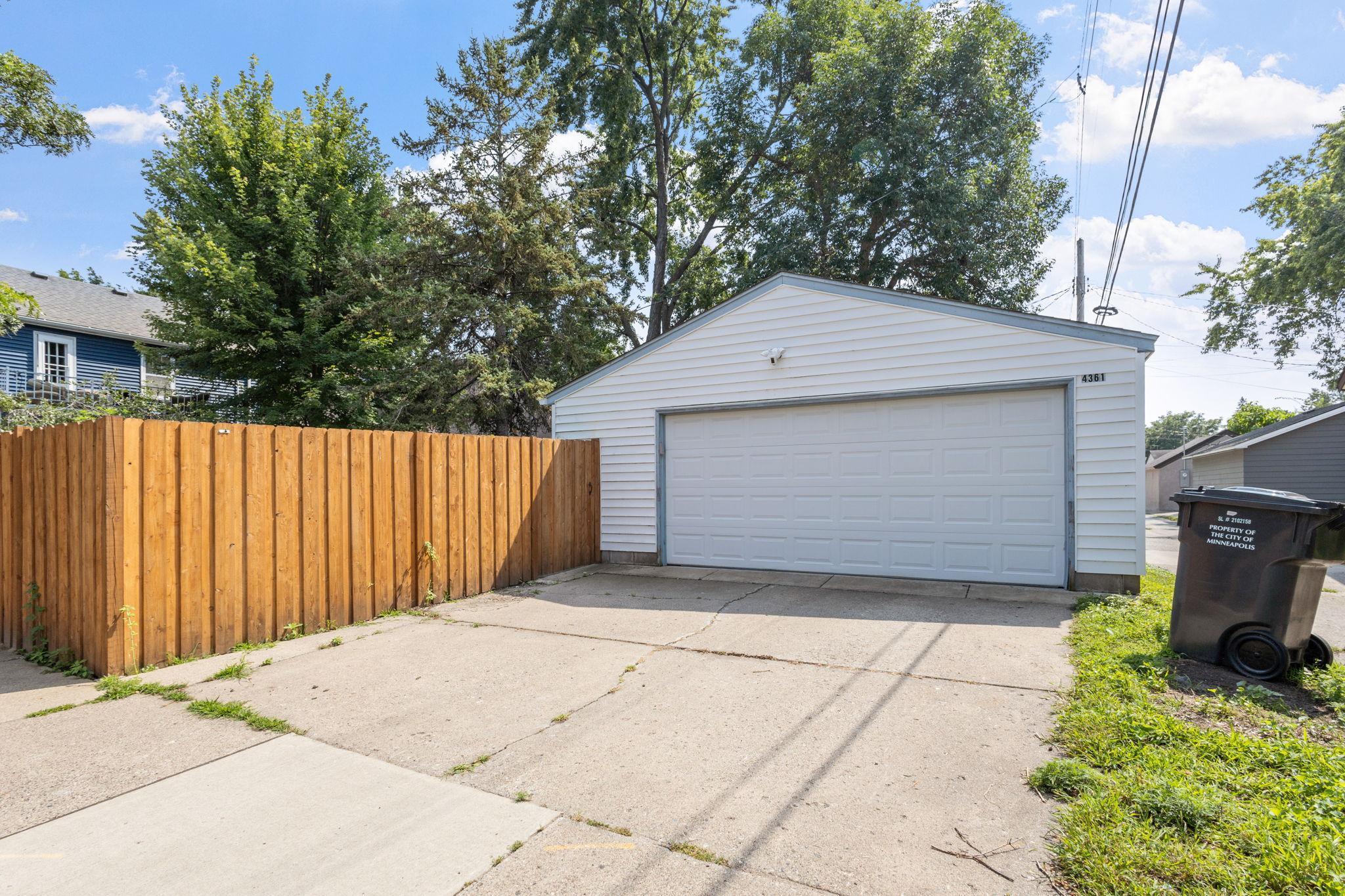 Enjoy the convenience of a 2.5 car garage, providing ample storage and parking space.