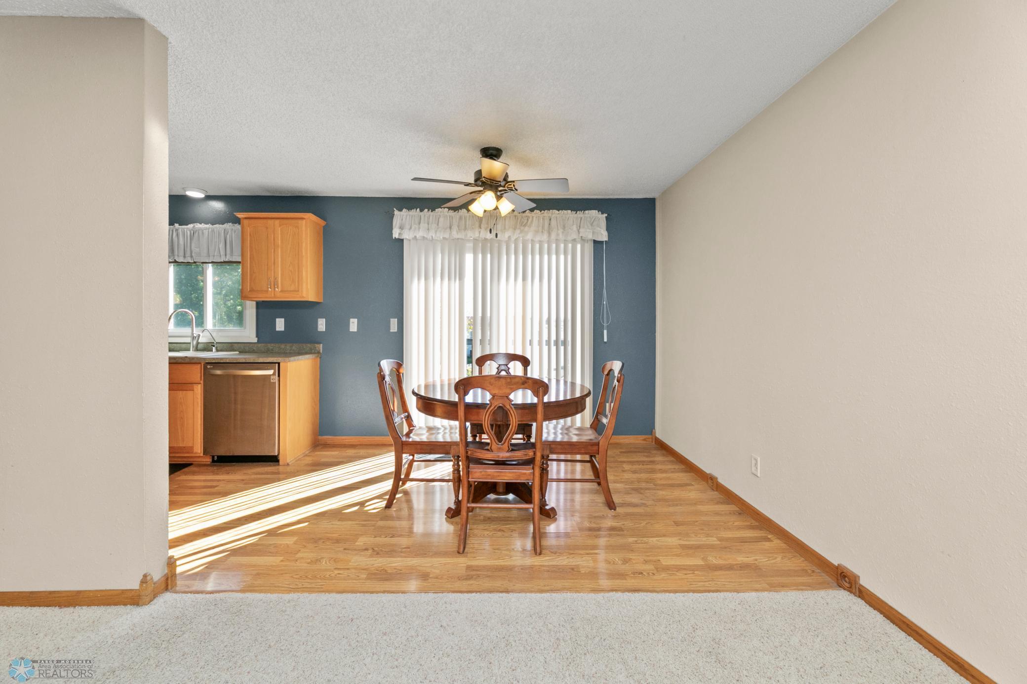 Dining Room- laminate floors & access to deck