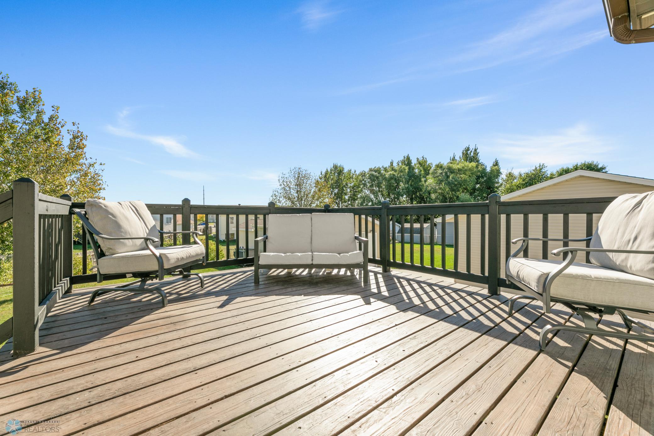 Wood deck-recently stained