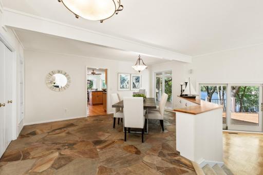 Formal Dining room is steps away from the Kitchen