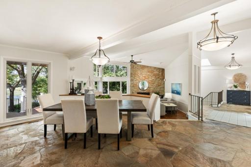 Formal Dining Room with Views of the Lake
