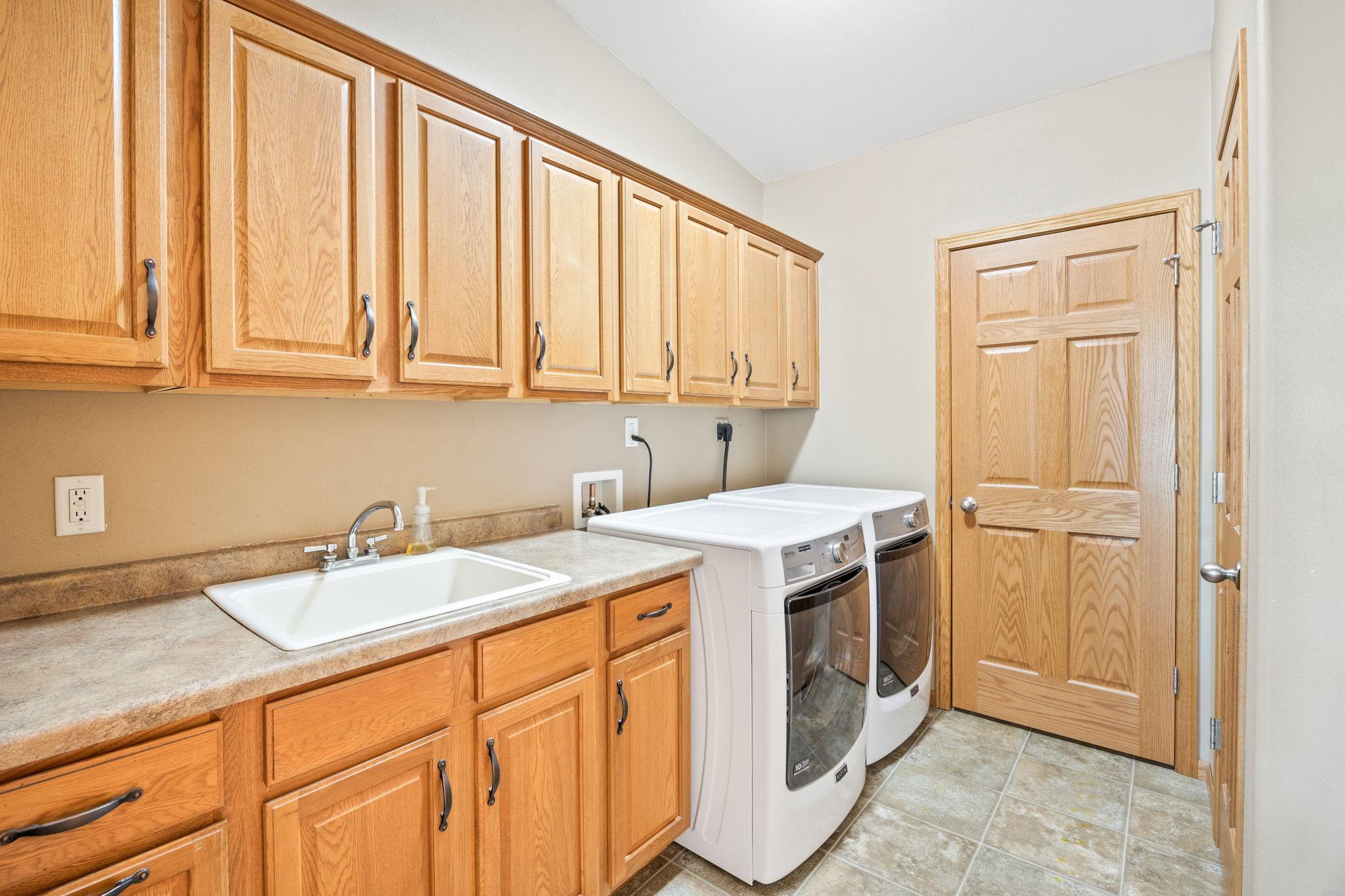 Main floor laundry room.