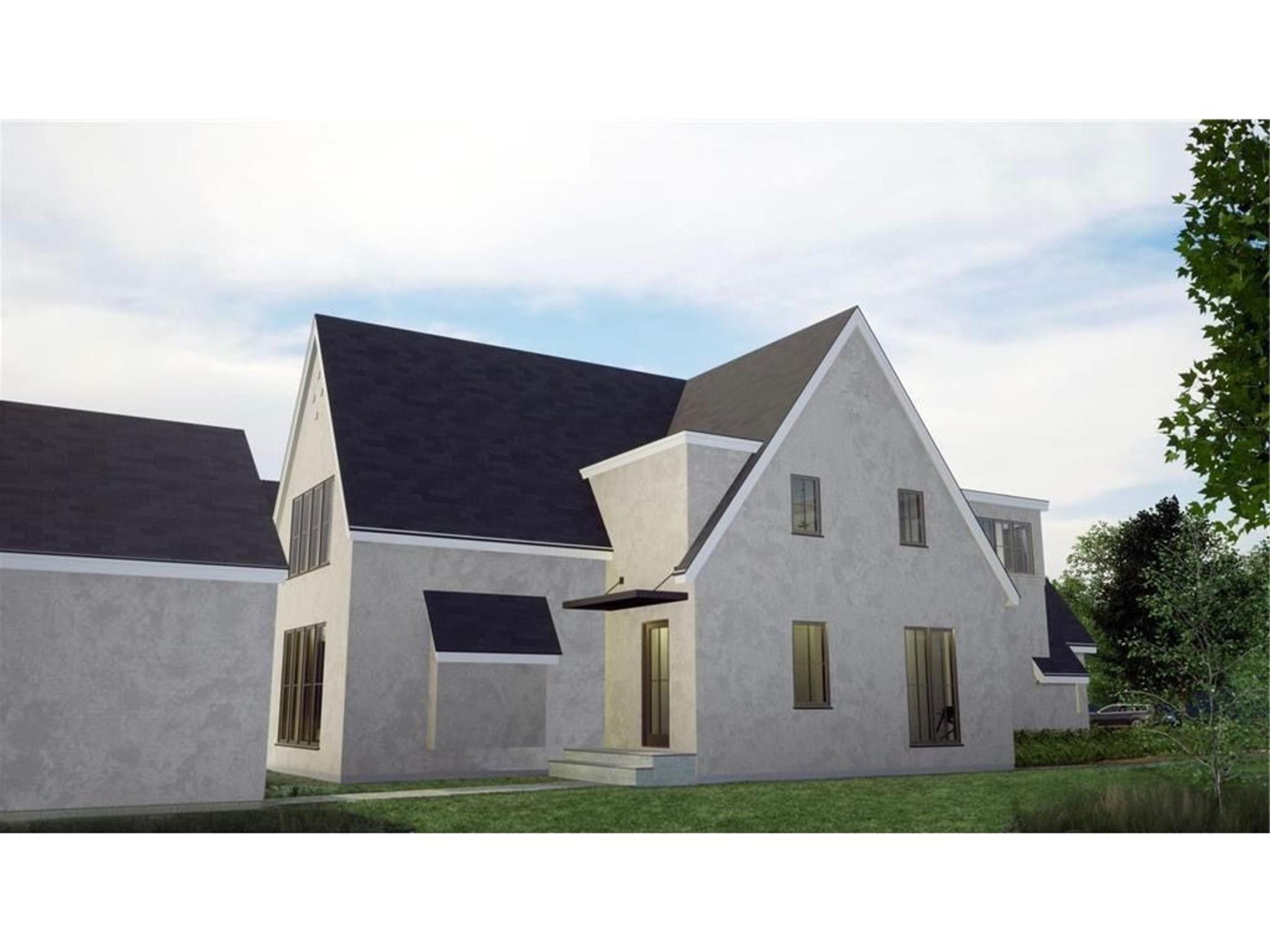 Design rendering of this custom home by w.b. builders.