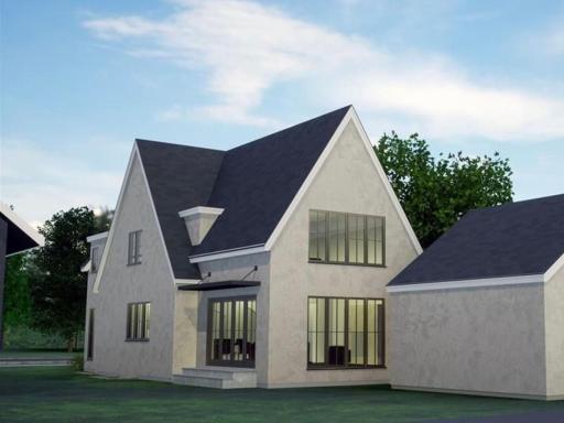Design rendering of this custom home by w.b. builders.