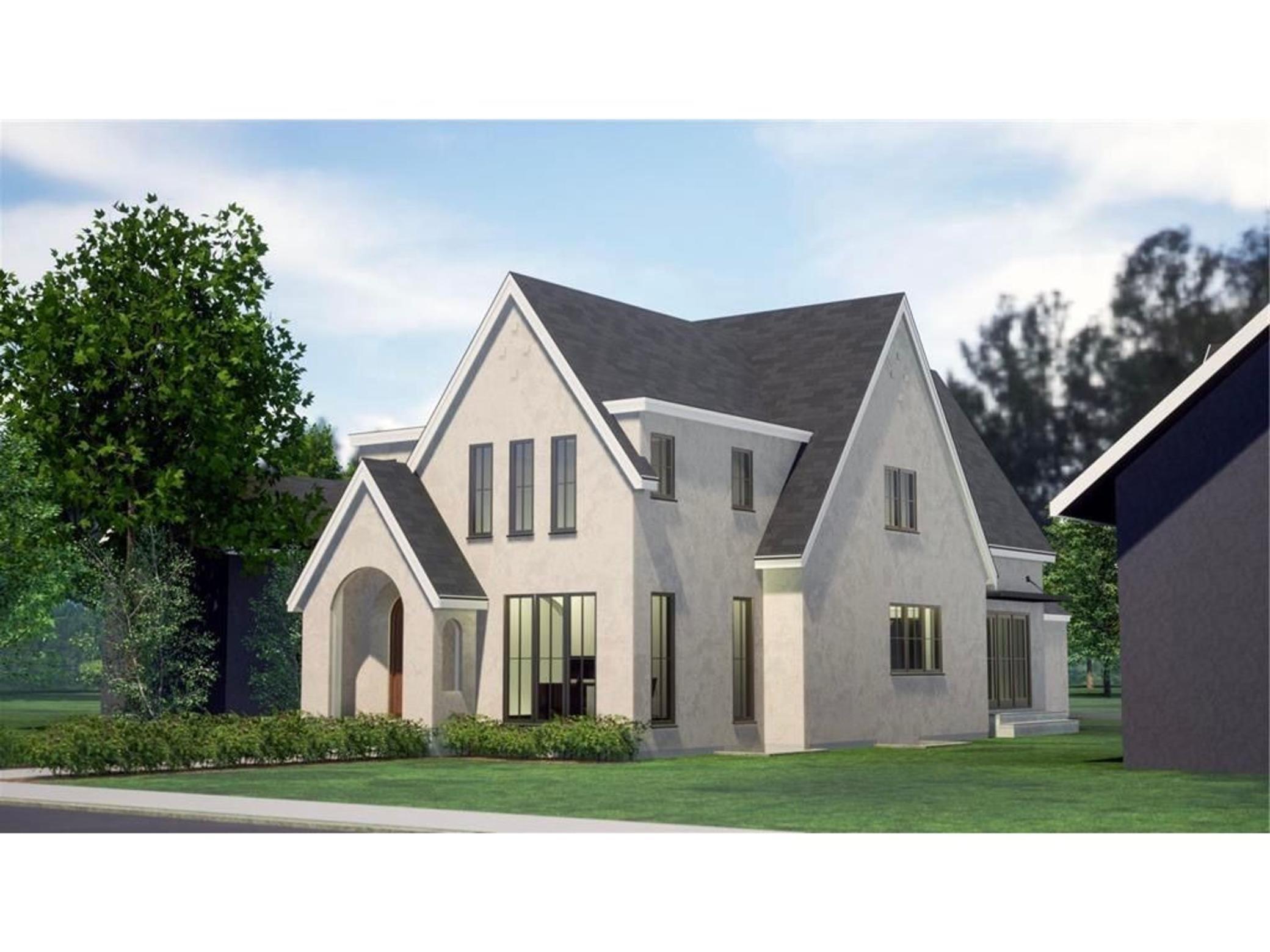 Design rendering of this custom home by w.b. builders.
