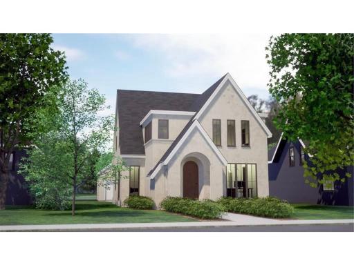 Design rendering of this custom home by w.b. builders.
