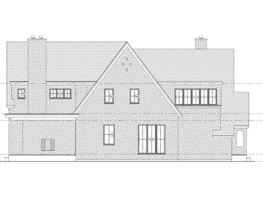 Design rendering of this custom home by w.b. builders.