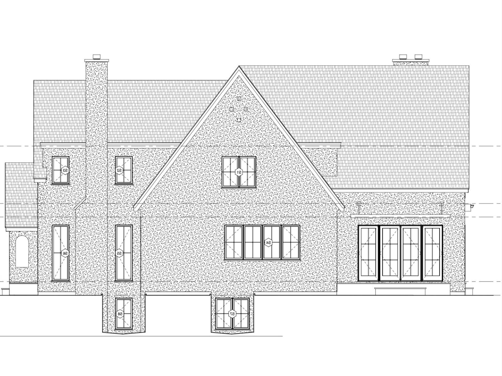 Design rendering of this custom home by w.b. builders.