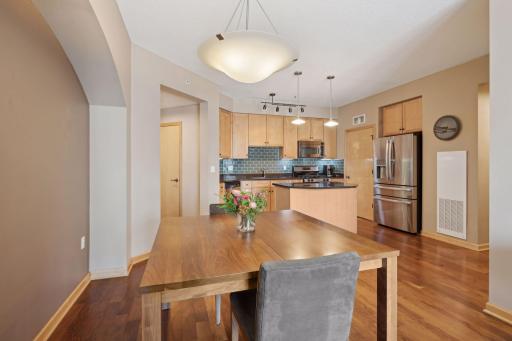 Plenty of room for a large dining table.