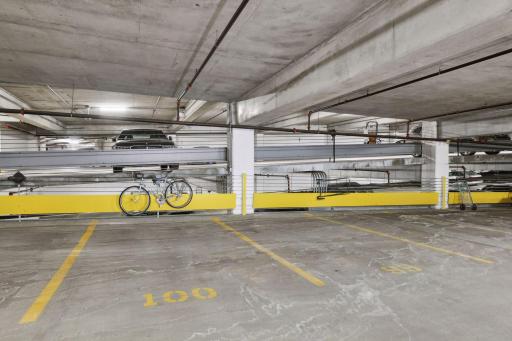 Two parking spaces that include 99 and 100.