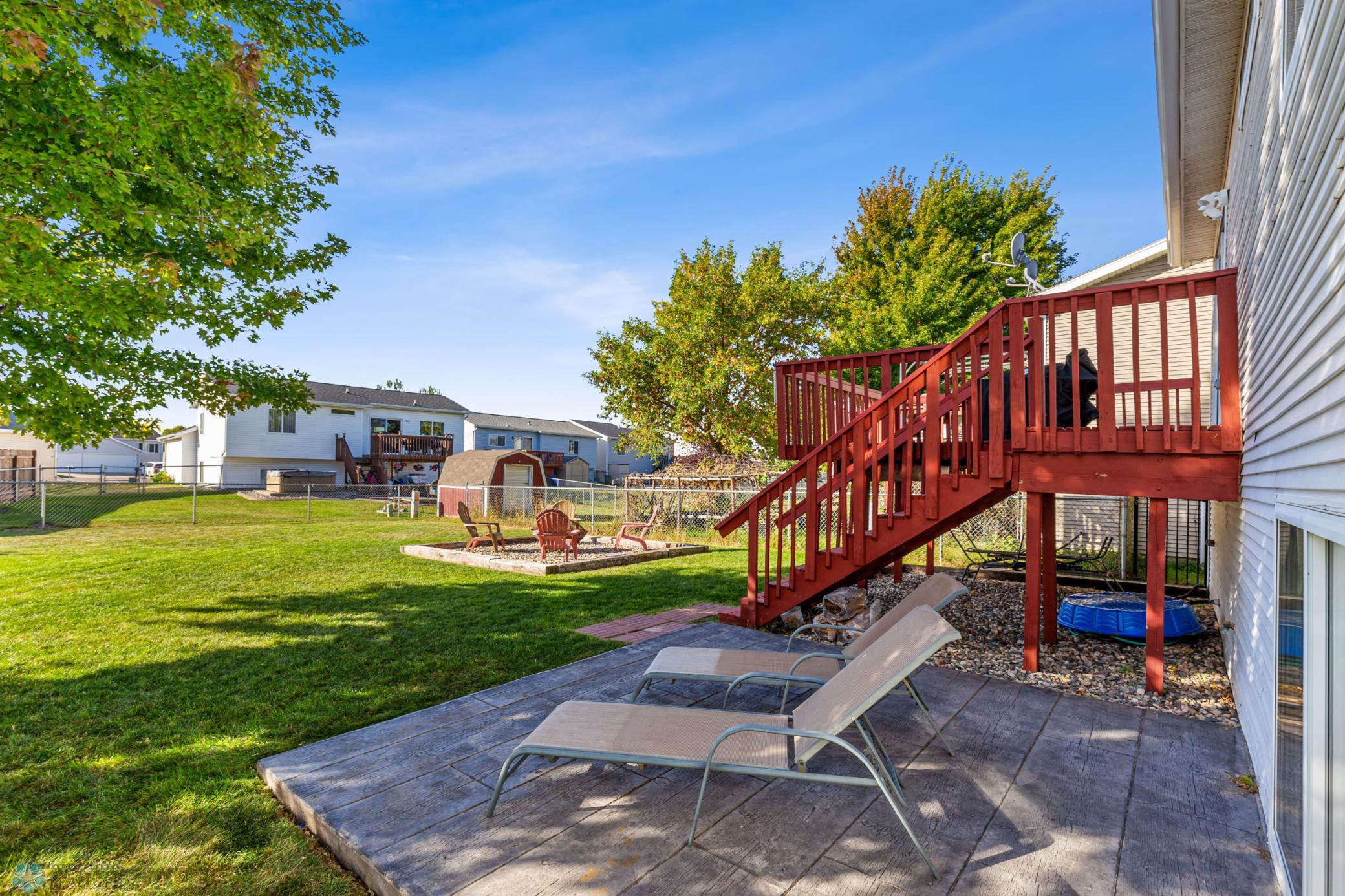 Fully Fenced Backyard