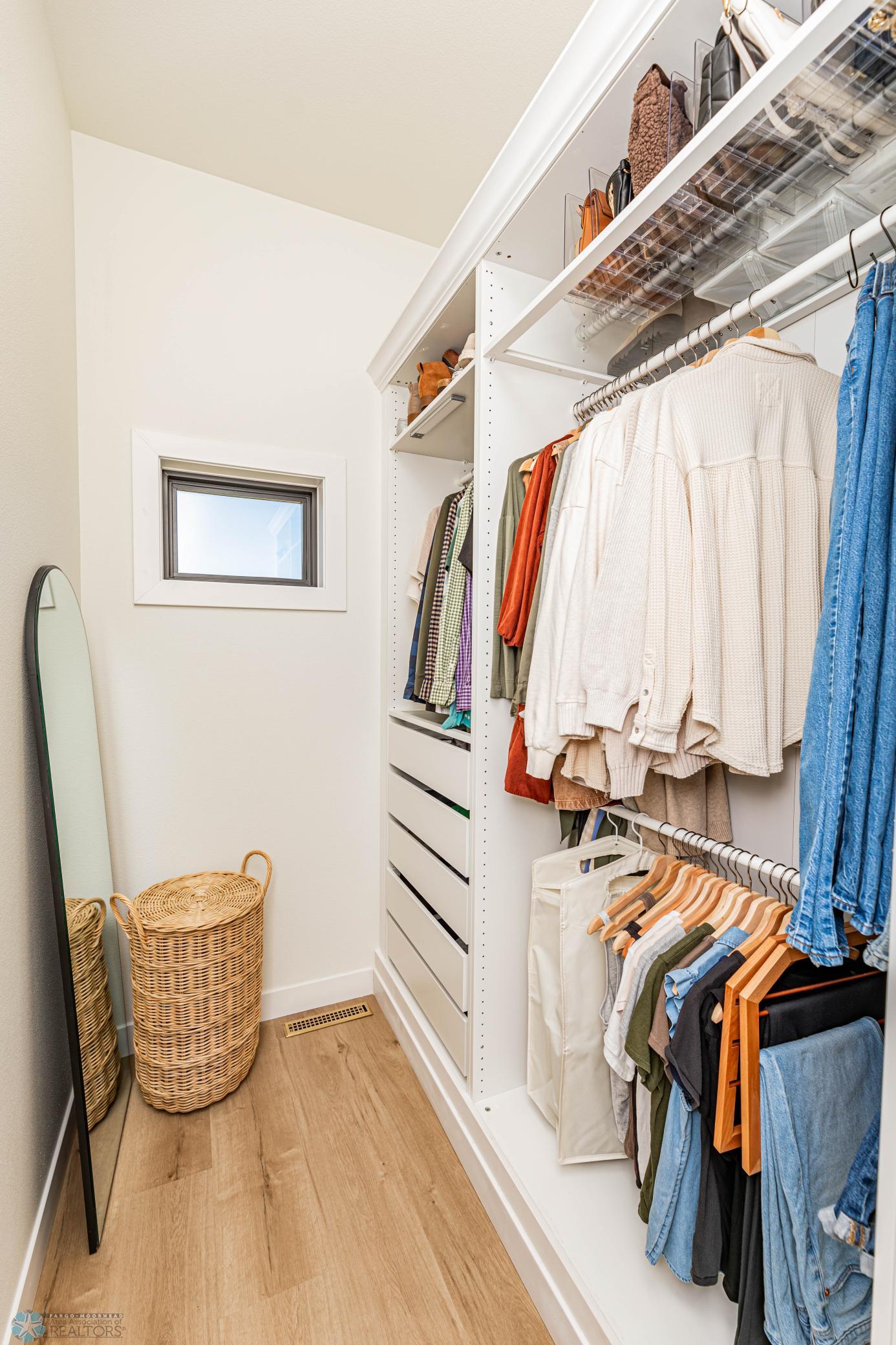 Primary closet