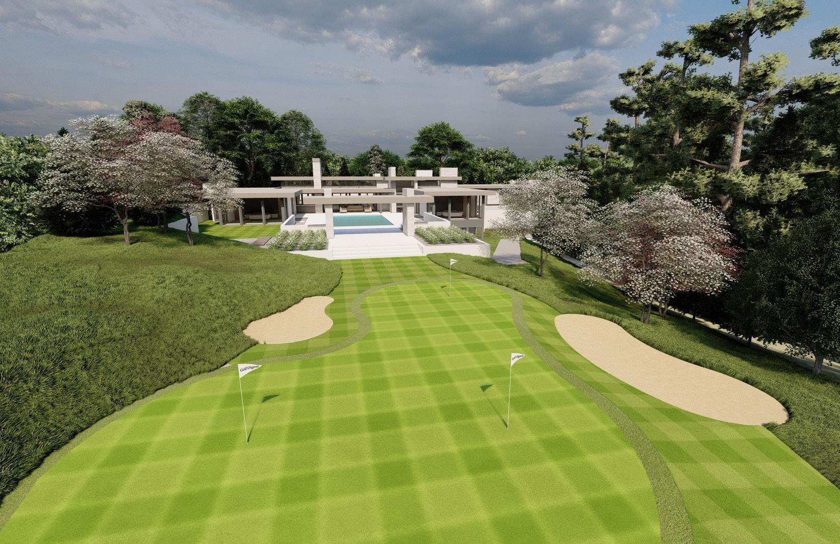 Concept1 view from south back over yard