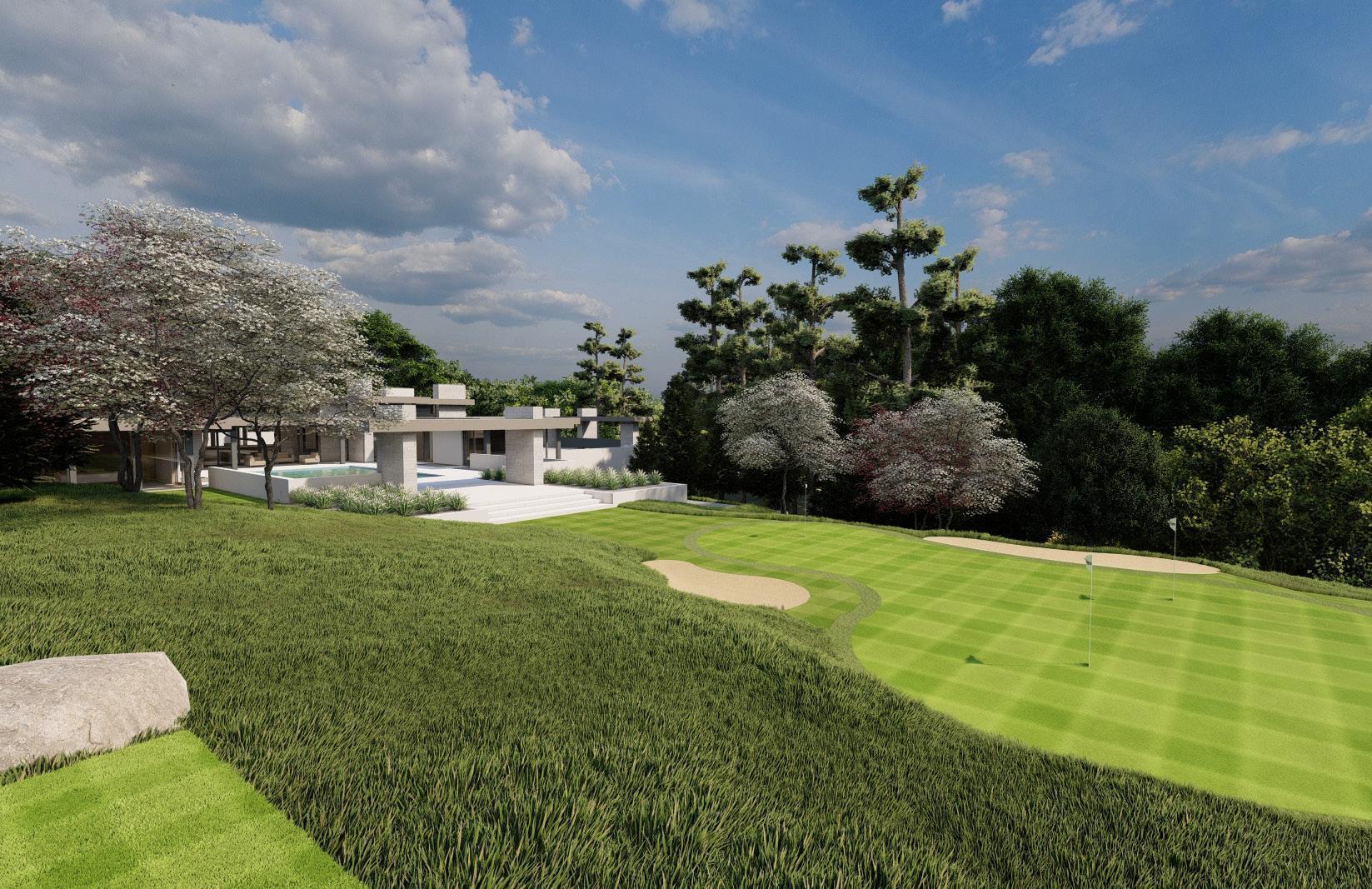 Concept1 view from west lot line area