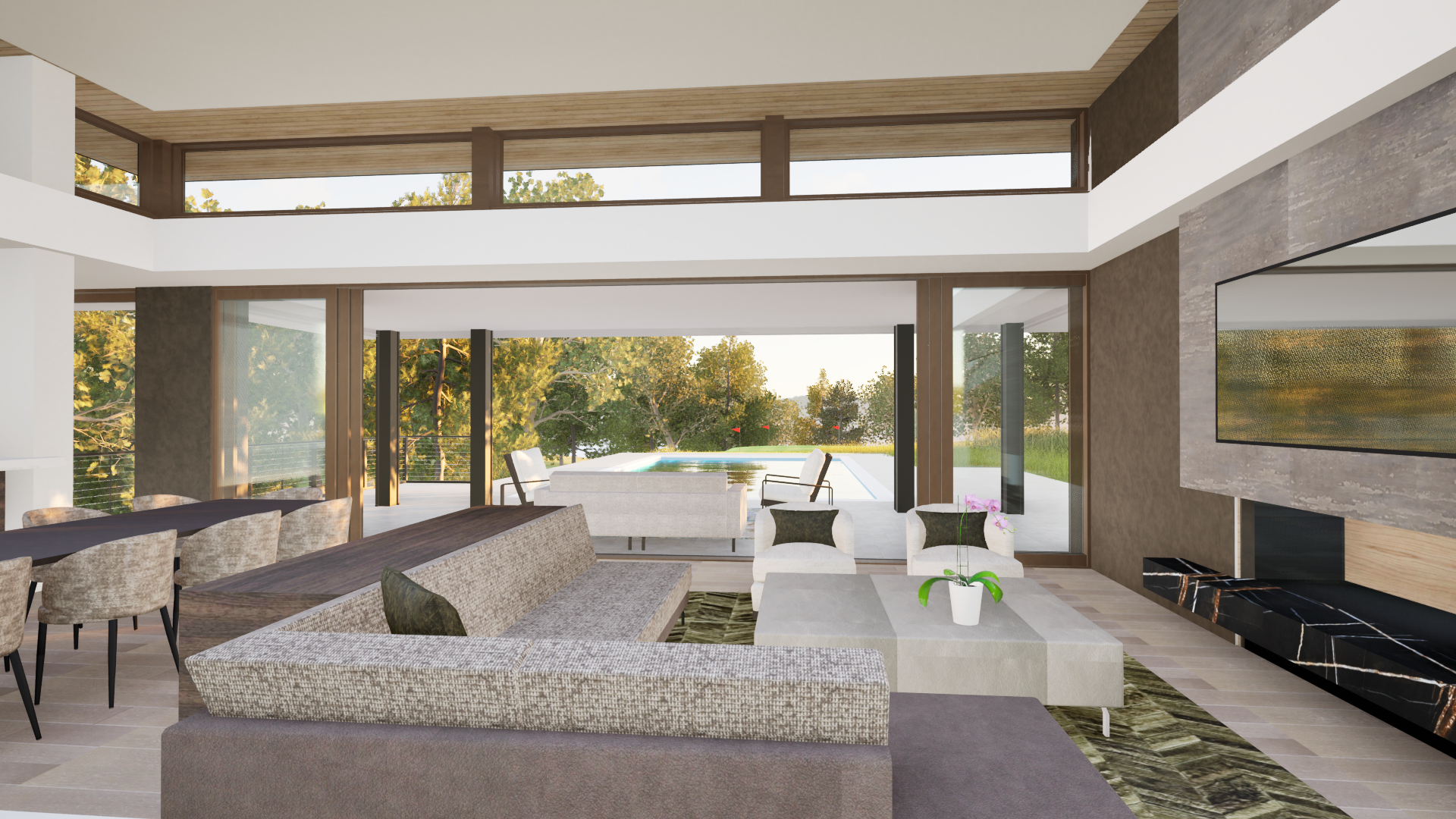 Concept2 view from great room / kitchen area