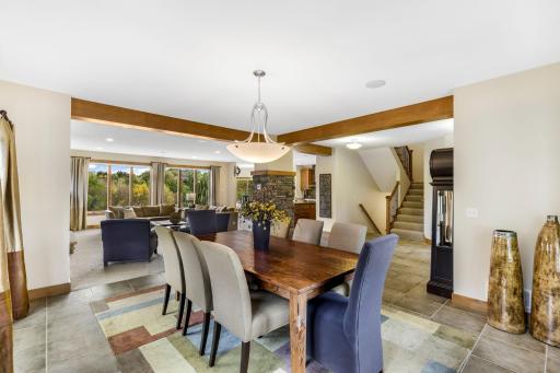 Dining Room is wide open and great for entertaining!