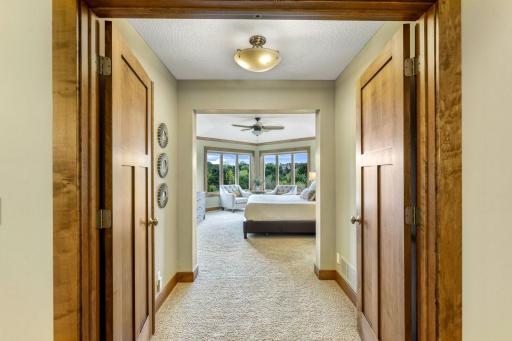 French doors open into a spacious Master retreat!
