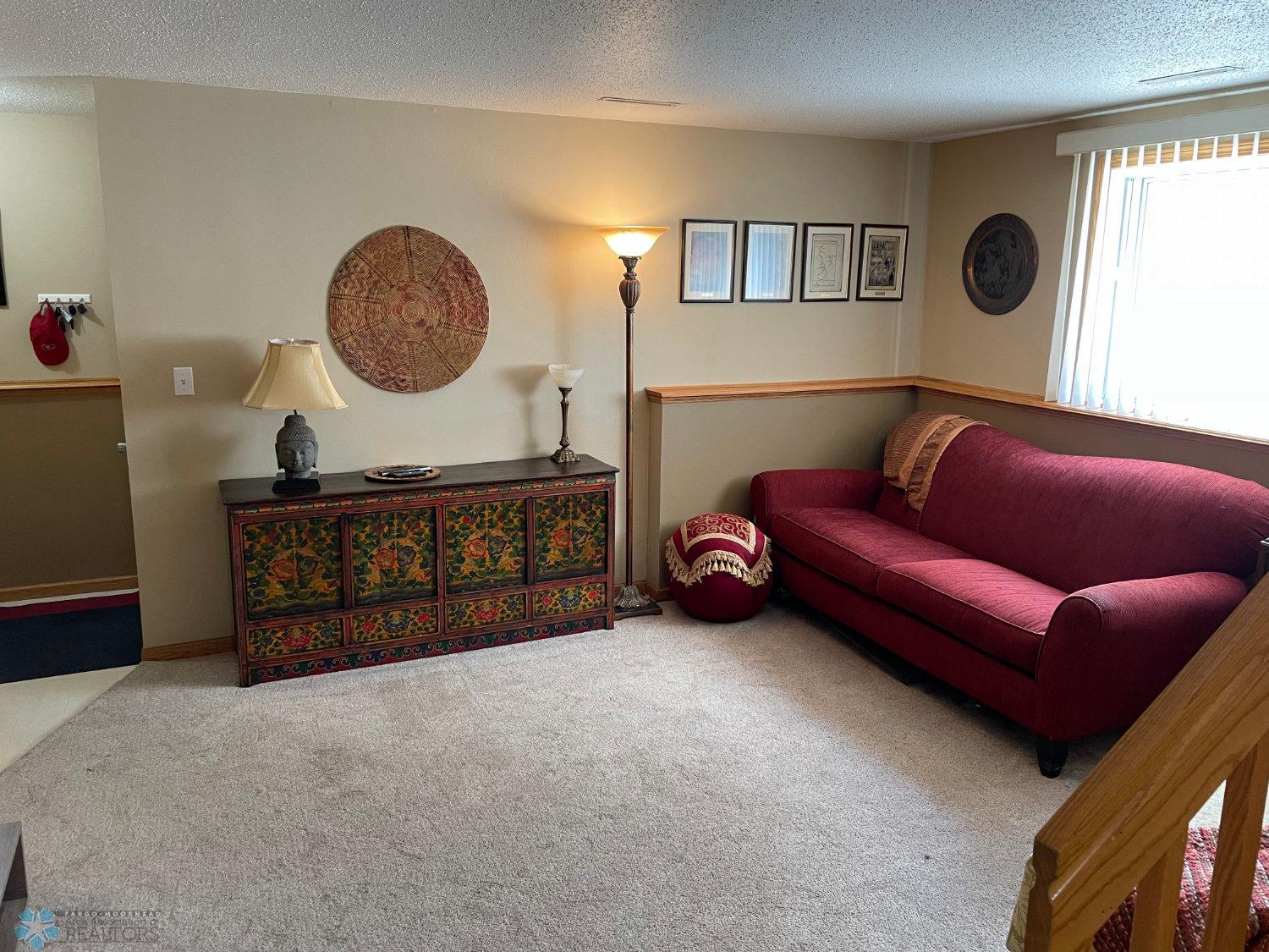 Family room side view from stairway.