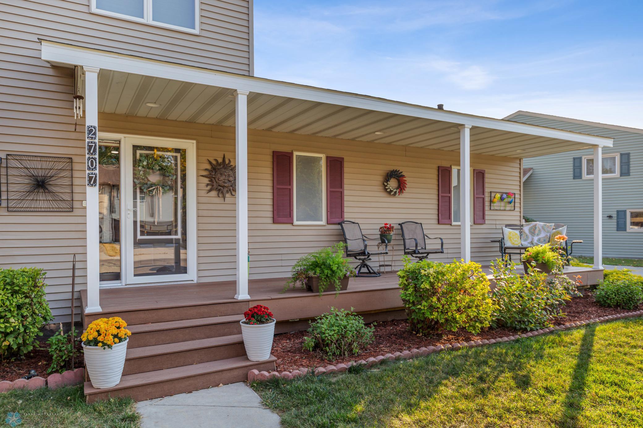 Brand new maint-free front porch