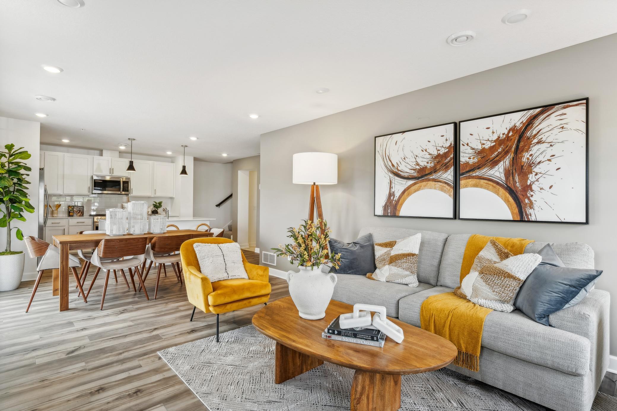 (Photo of a model home, actual homes finishes will vary) What a beautiful, open plan! The Franklin offers 3 bedrooms plus a loft and a main level made for entertaining!