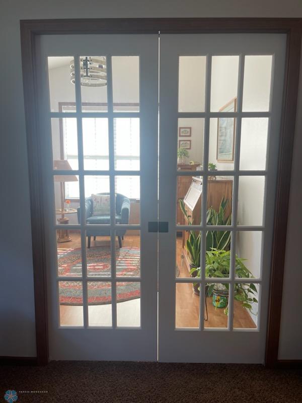 Pocket doors into Sunroom