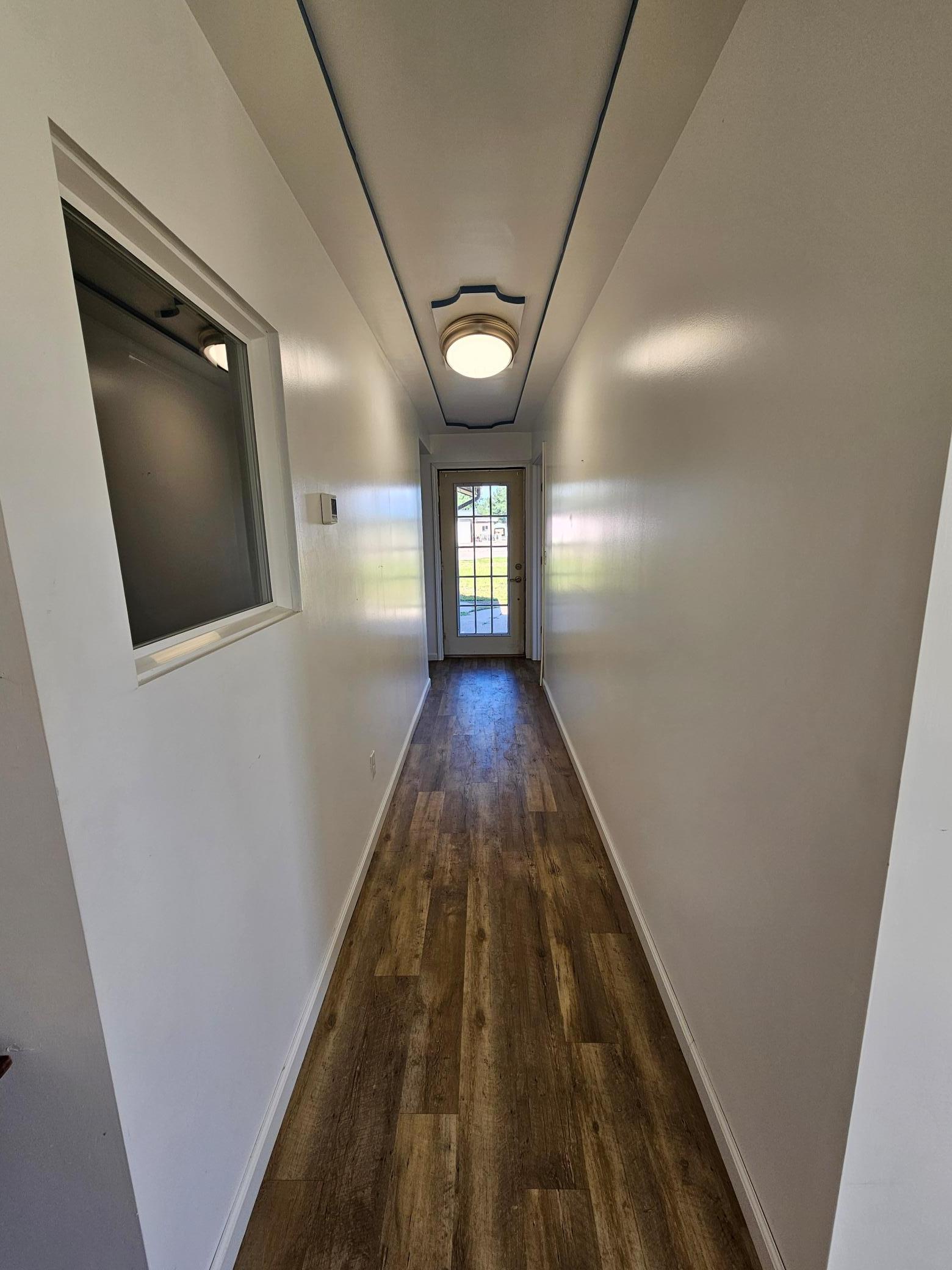 Hallway leading to back rooms