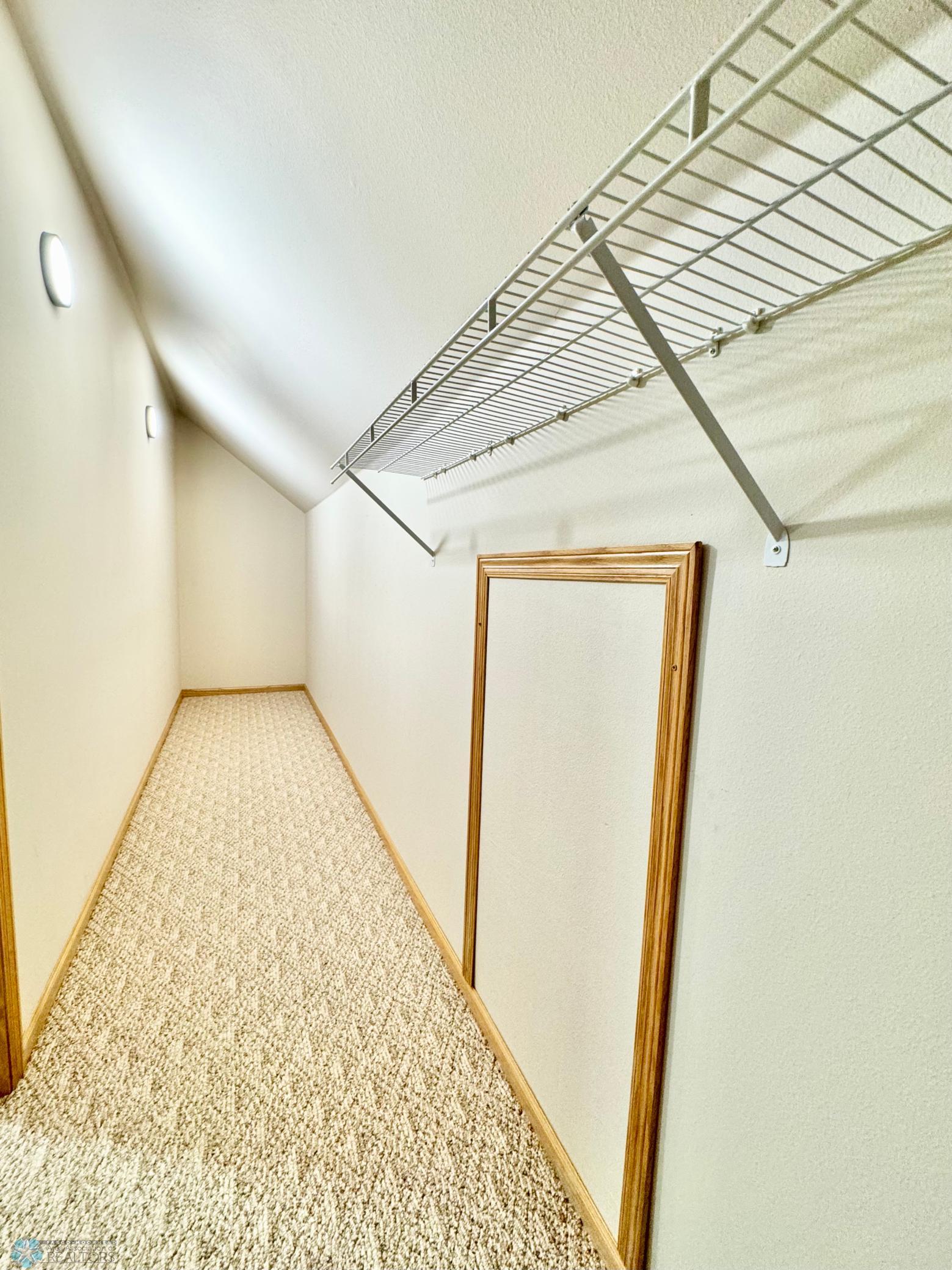 huge walk in closet