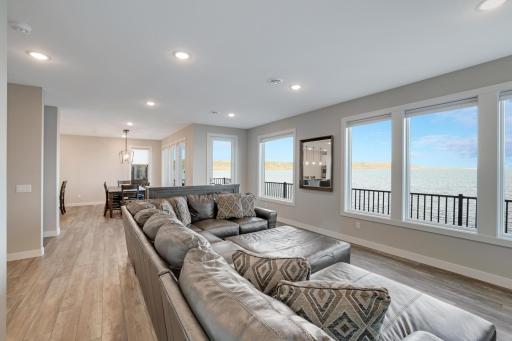 Great Room overlooking Lake Pepin and Mississippi River