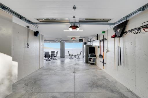 Lower level space for storage, workshop, recreation, so many uses.