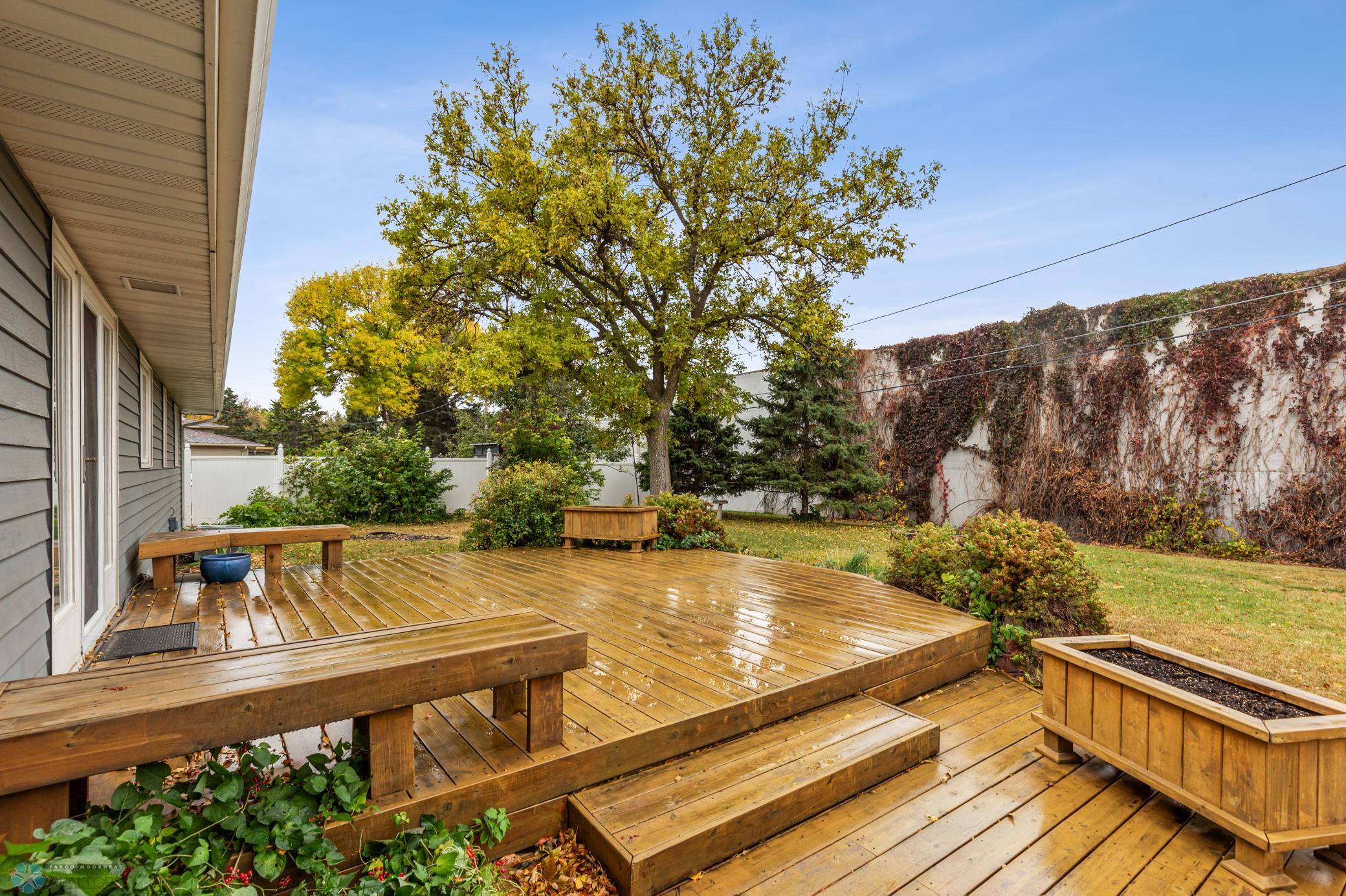 Backyard with Large Deck