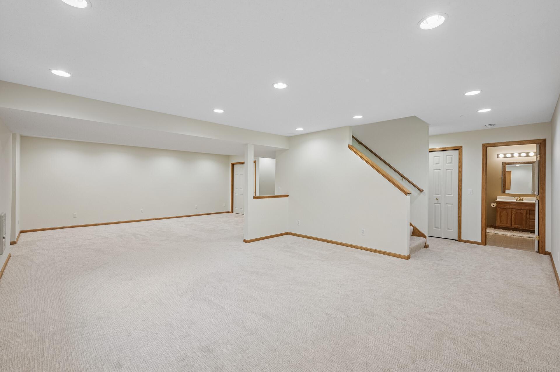 Ready for your ideas-game room, movie room or another gathering area for friends and family