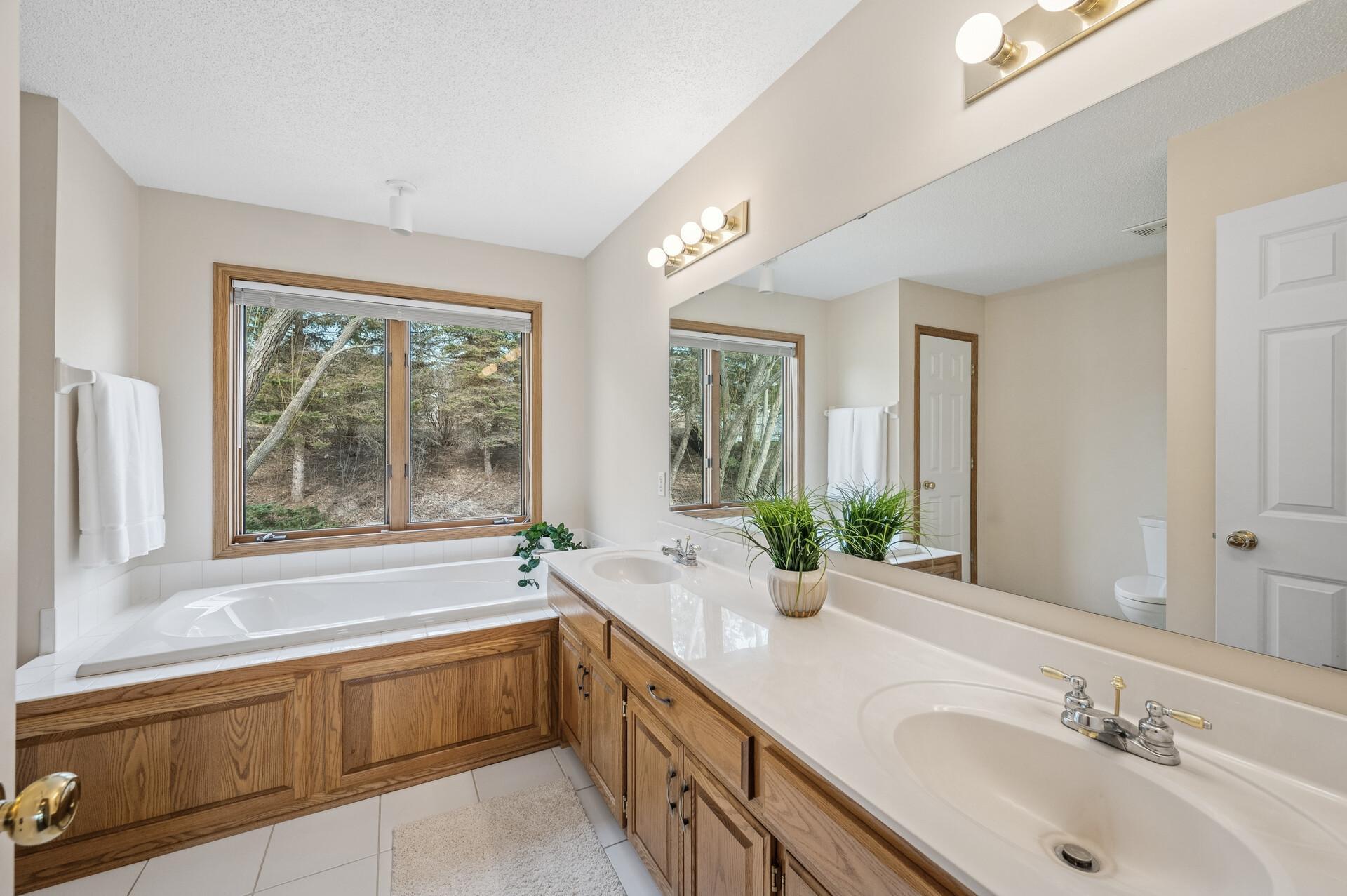 Two sinks-I hear all of the time-two sinks in the bath are a must! Well, here it is.