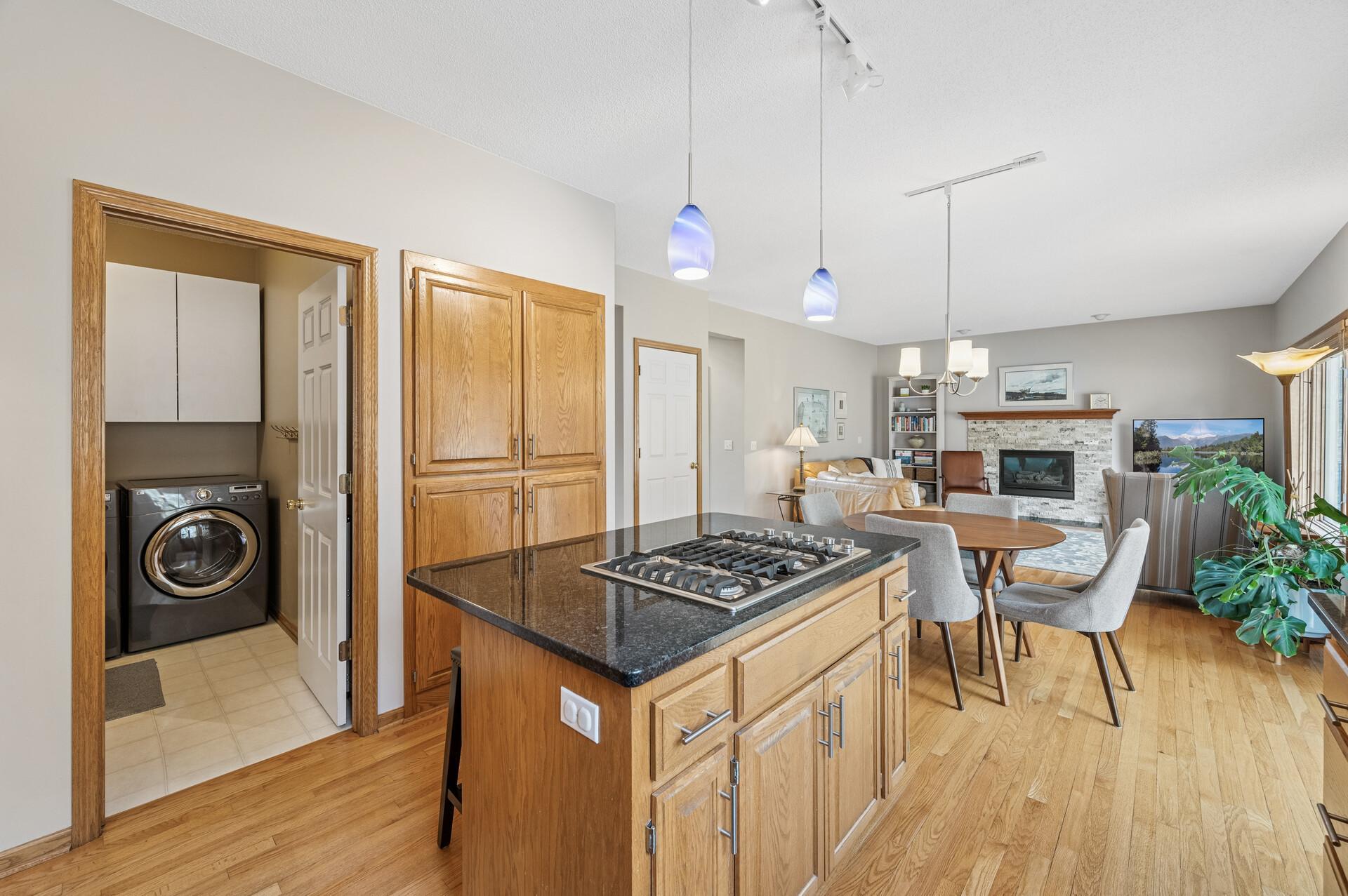 Center island with informal dining is a superior space for function and use