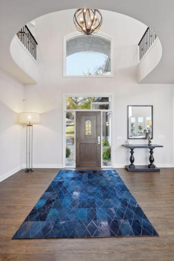 Grand two-story foyer