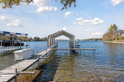 Enjoy lakeside living on beautiful Lake Minnetonka. The dock can stay in year round.