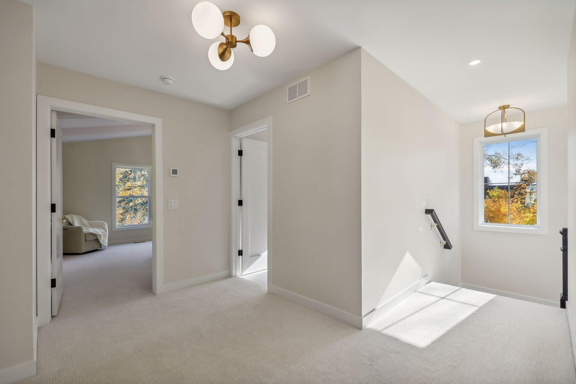 Ascend to the upper level and discover the inviting spaces above.