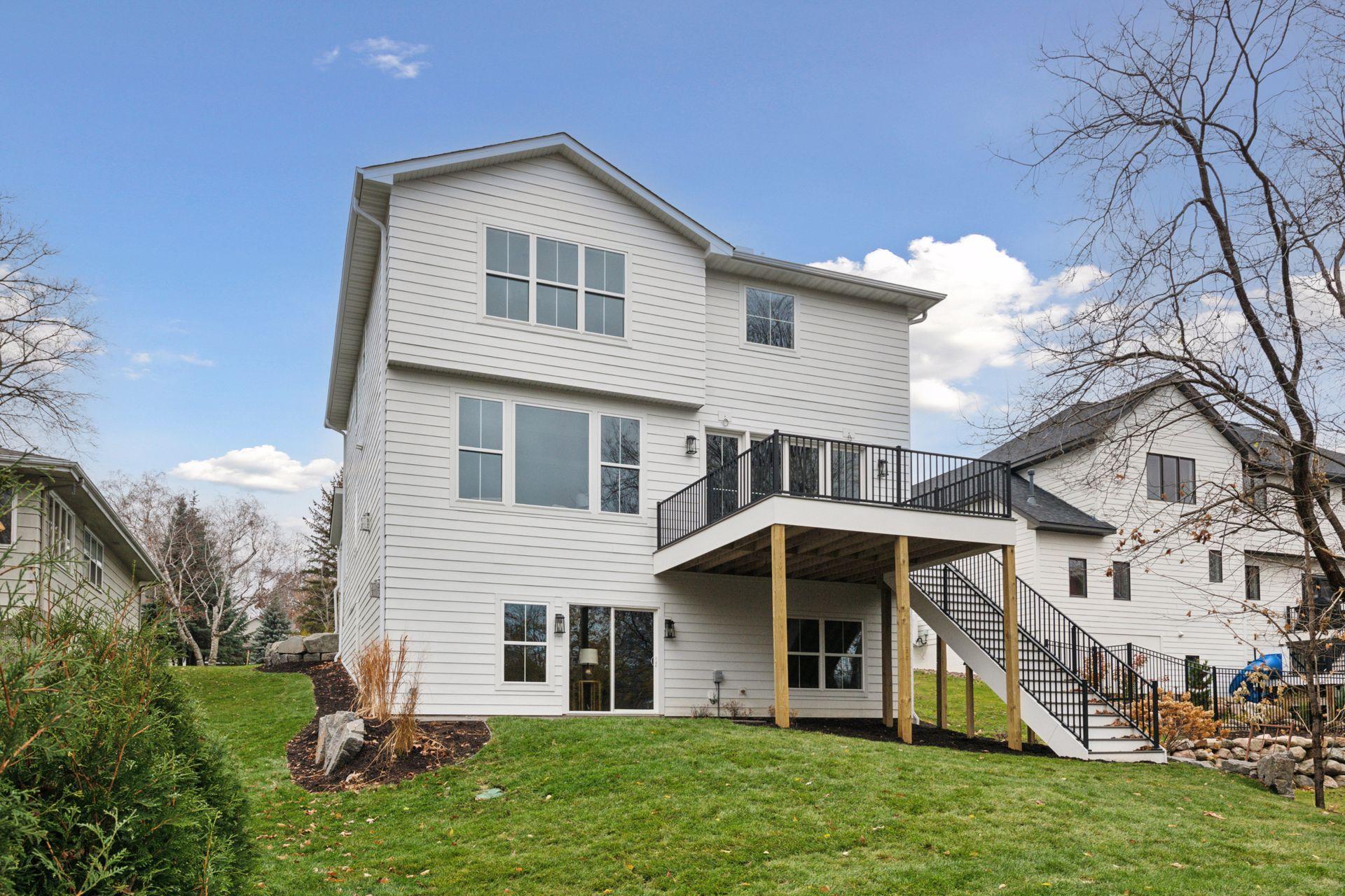 A view from the back of the house