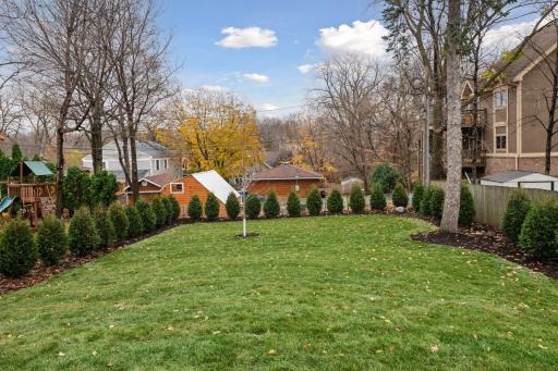 Lots of yard space for outdoor activities and relaxation.