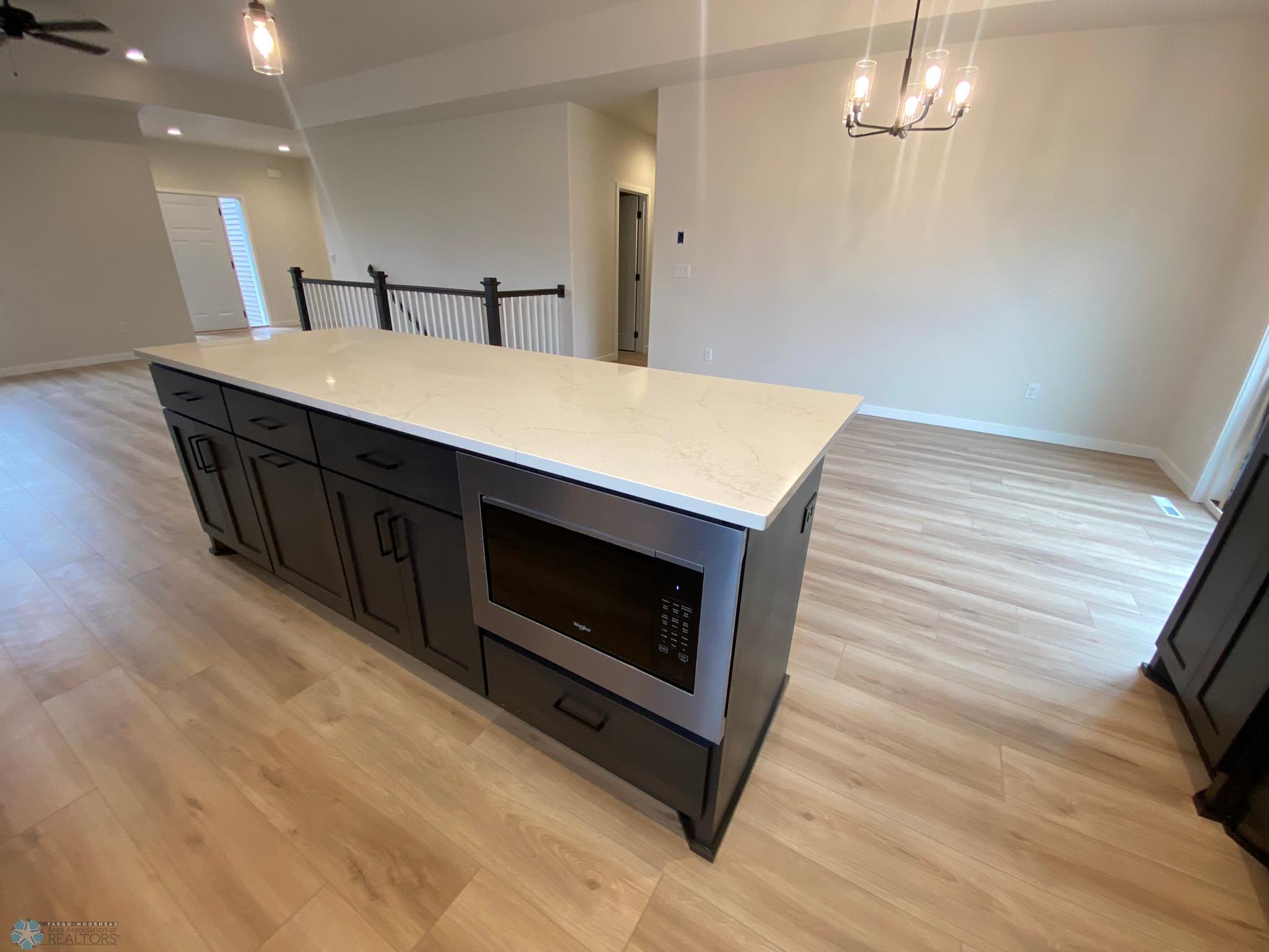 Large Kitchen Island w/Microvave
