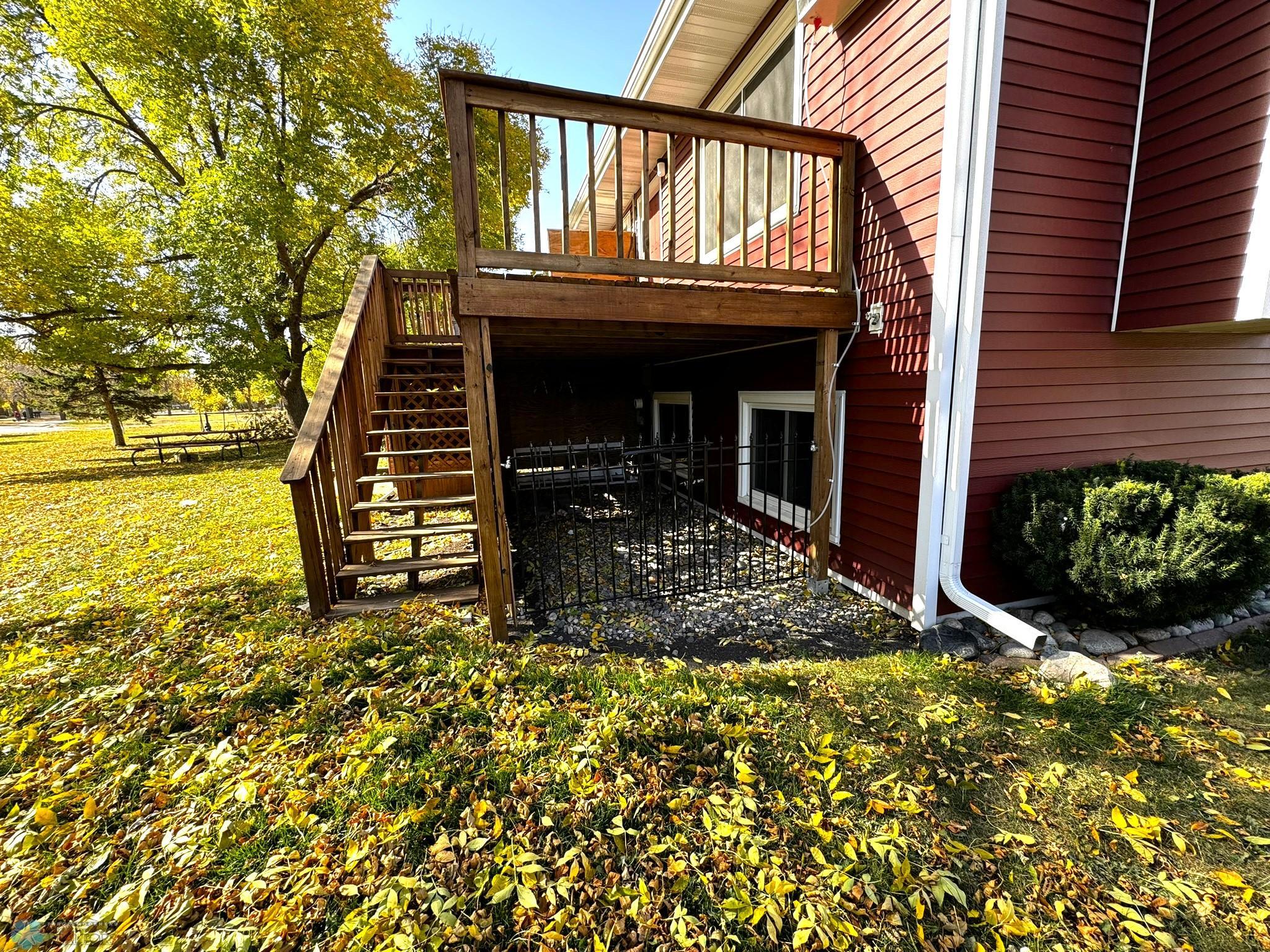 Deck with storage below