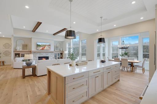 Expansive windows provide nearly uninterrupted views of the property.