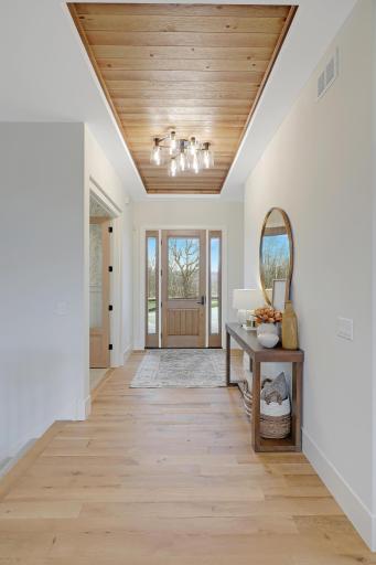 The foyer sets the tone for the entire house.