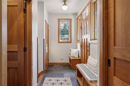 Access from Garage to Mudroom Closet and Laundry room