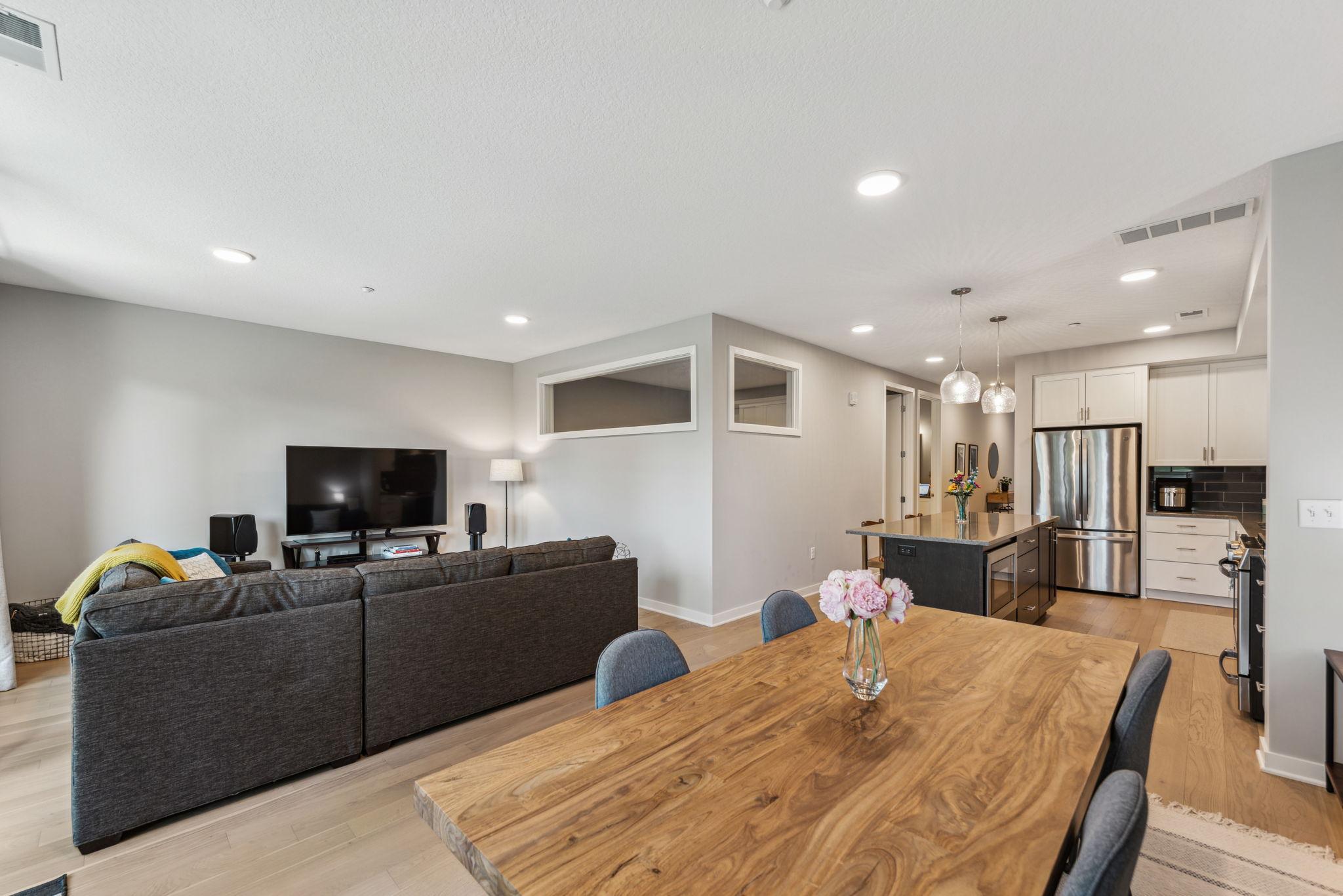Open concept, modern finishes.