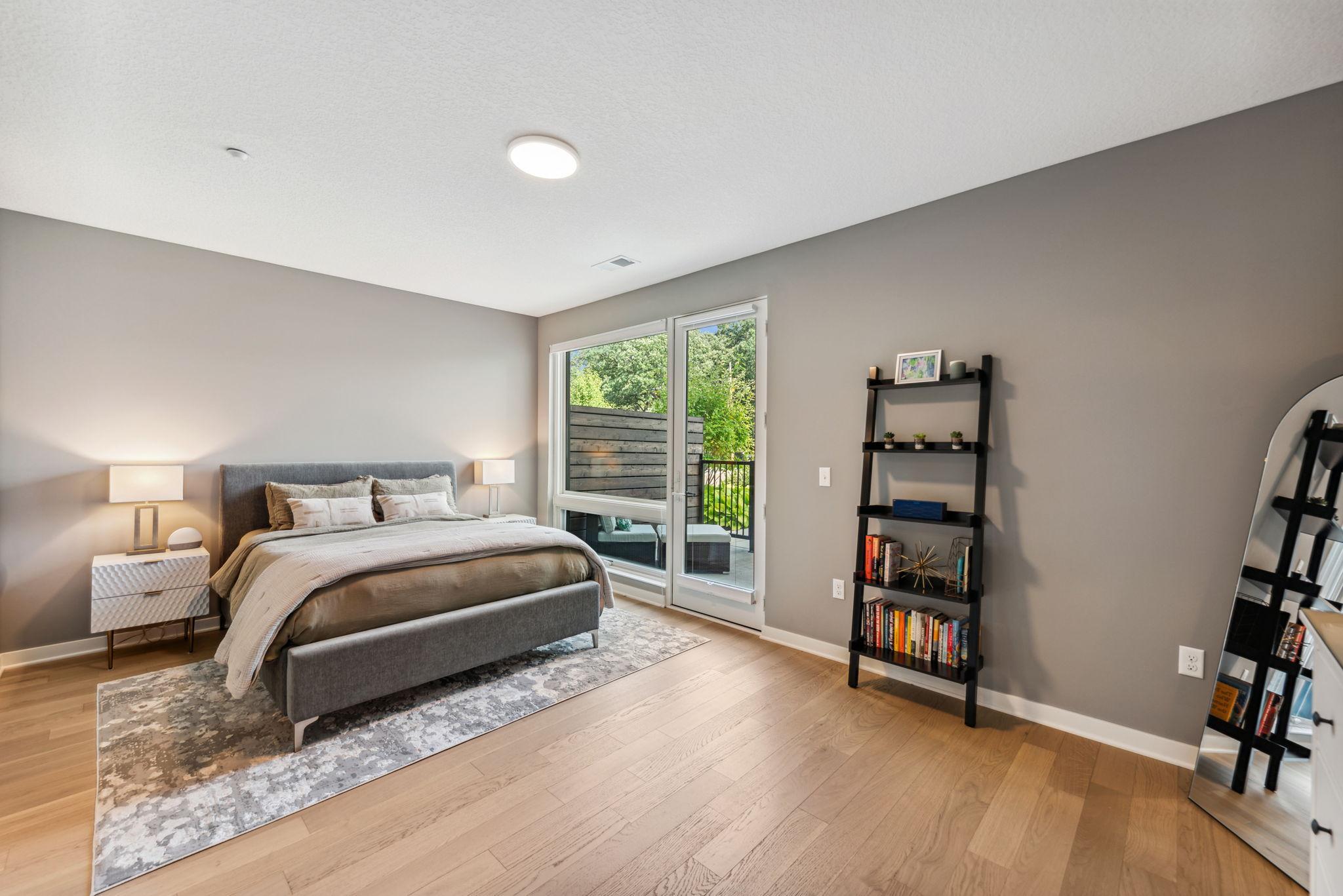 Enjoy the outdoor space from your walk-out private terrace.